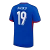 KALULU #19 France Euro Home Soccer Jersey 2024 Blue - bestfootballkits