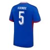 KOUNDE #5 France Euro Home Soccer Jersey 2024 Blue - bestfootballkits