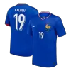 KALULU #19 France Euro Home Soccer Jersey 2024 Blue - bestfootballkits