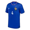 UPAMECANO #4 France Euro Home Soccer Jersey 2024 Blue - bestfootballkits