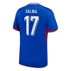 SALIBA #17 France Euro Home Soccer Jersey 2024 Blue - bestfootballkits