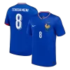TCHOUAMENI #8 France Euro Home Soccer Jersey 2024 Blue - bestfootballkits