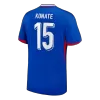 KONATE #15 France Euro Home Soccer Jersey 2024 Blue - bestfootballkits