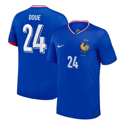DOUE #24 France Euro Home Soccer Jersey 2024 Blue - bestfootballkits