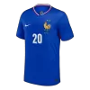 COMAN #20 France Euro Home Soccer Jersey 2024 Blue - bestfootballkits