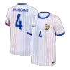 UPAMECANO #4 France Euro Away Soccer Jersey 2024 White - bestfootballkits