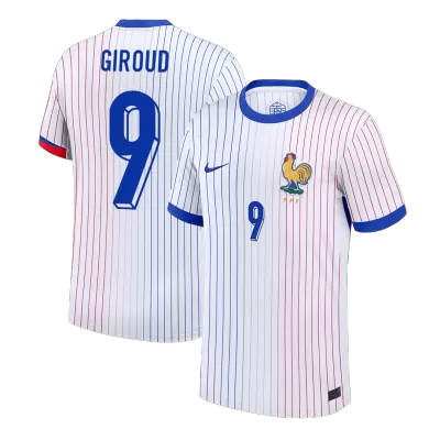 GIROUD #9 France Euro Away Soccer Jersey 2024 White - bestfootballkits