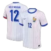 KOLO MUANI#12 France Euro Away Soccer Jersey 2024 White - bestfootballkits