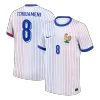 TCHOUAMENI #8 France Euro Away Soccer Jersey 2024 White - bestfootballkits