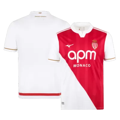 AS Monaco FC Home Soccer Jersey 25/26 Red&White - bestfootballkits