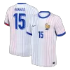 KONATE #15 France Euro Away Soccer Jersey 2024 White - bestfootballkits