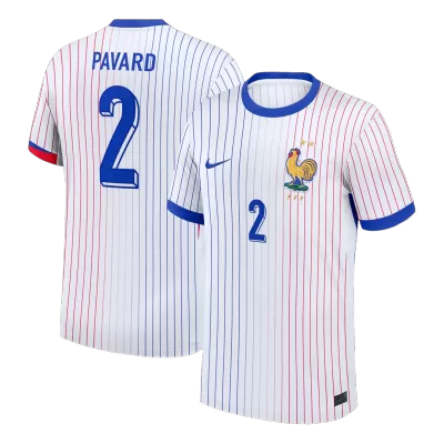 PAVARD #2 France Euro Away Soccer Jersey 2024 White - bestfootballkits