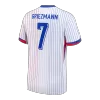 GRIEZMANN #7 France Euro Away Soccer Jersey 2024 White - bestfootballkits