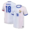 NKUNKU #18 France Euro Away Soccer Jersey 2024 White - bestfootballkits