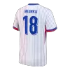 NKUNKU #18 France Euro Away Soccer Jersey 2024 White - bestfootballkits