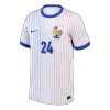 DOUE #24 France Euro Away Soccer Jersey 2024 White - bestfootballkits