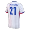 L.HERNANDEZ #21 France Euro Away Soccer Jersey 2024 White - bestfootballkits