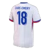 ZAIRE-EMERY #18 France Euro Away Soccer Jersey 2024 White - bestfootballkits