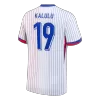 KALULU #19 France Euro Away Soccer Jersey 2024 White - bestfootballkits