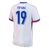 FOFANA #19 France Euro Away Soccer Jersey 2024 White - bestfootballkits