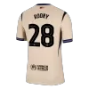 Player Version ROONY #28 Barcelona Soccer Away Jersey 2025/26 Yellow - bestfootballkits
