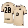 ROONY #28 Barcelona Away Soccer Jersey 2025/26 Yellow-UCL - bestfootballkits