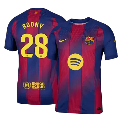 Authentic ROONY #28 Barcelona Soccer Home Jersey 2025/26 Red&Blue - bestfootballkits