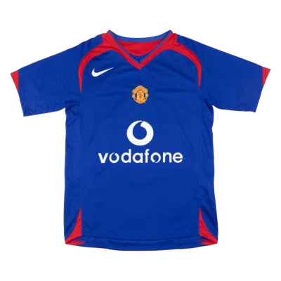 Retro 05/06 Manchester United Away Soccer Jersey Blue - bestfootballkits