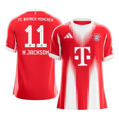 N.JACKSON #11 Bayern Munich Home Soccer Jersey 2025/26 Red - bestfootballkits