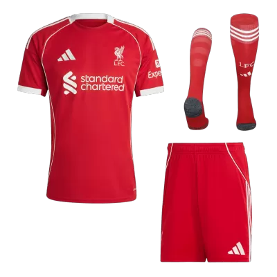 Liverpool Home Soccer Jersey Kit(Jersey+Shorts+Socks) 25/26 Red - bestfootballkits