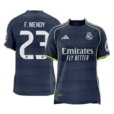 Player Version F.MENDY #23 Real Madrid Soccer Away Jersey 2025/26 Navy - bestfootballkits