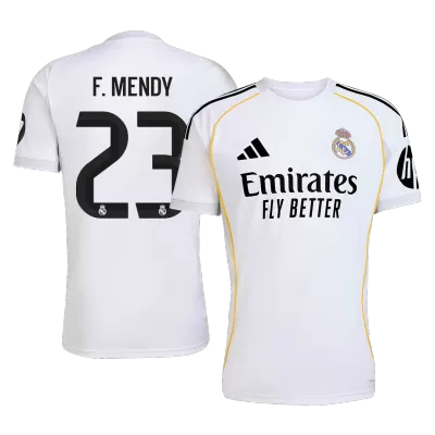 F.MENDY #23 Real Madrid Home Soccer Jersey Shirt 2025/26 - bestfootballkits