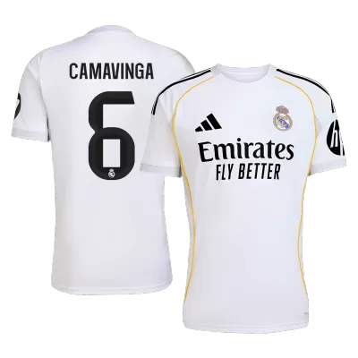 CAMAVINGA #6 Real Madrid Home Soccer Jersey Shirt 2025/26 - bestfootballkits
