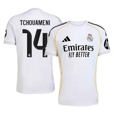TCHOUAMENI #14 Real Madrid Home Soccer Jersey Shirt 2025/26 - bestfootballkits