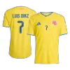 LUIS DíAZ #7 Colombia Soccer Home Jersey 2026 Yellow - bestfootballkits