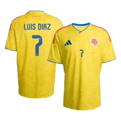 LUIS DíAZ #7 Colombia Home Soccer Jersey World Cup 2026 Yellow - bestfootballkits