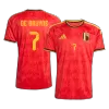 DE BRUYNE #7 Belgium Home Soccer Jersey World Cup 2026 Red - bestfootballkits