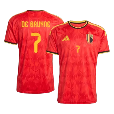 DE BRUYNE #7 Belgium Home Soccer Jersey World Cup 2026 Red - bestfootballkits