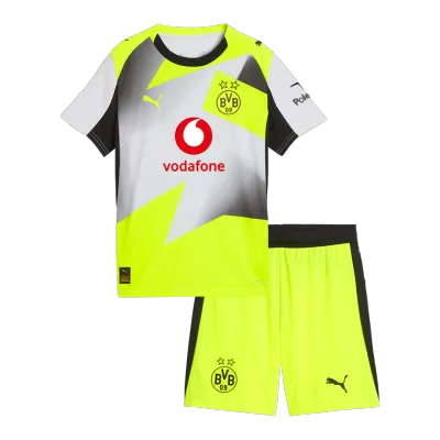 Borussia Dortmund Away Kids Jerseys Kit 2025/26 - bestfootballkits