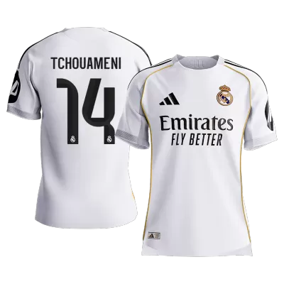 Player Version TCHOUAMENI #14 Real Madrid Soccer Home Jersey 2025/26 White - bestfootballkits