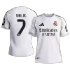 Player Version VINI JR. #7 Real Madrid Soccer Home Jersey 2025/26 White - bestfootballkits