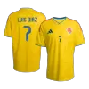 LUIS DíAZ #7 Colombia Home Soccer Jersey World Cup 2026 Yellow - bestfootballkits