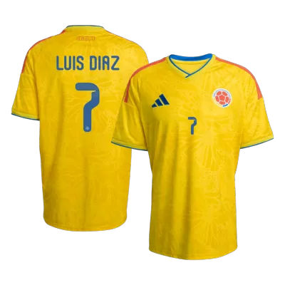 LUIS DíAZ #7 Colombia Home Soccer Jersey World Cup 2026 Yellow - bestfootballkits