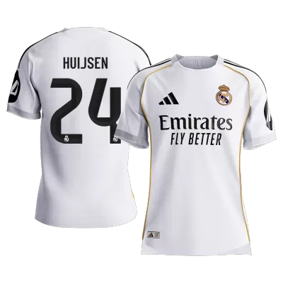Player Version HUIJSEN #24 Real Madrid Soccer Home Jersey 2025/26 White - bestfootballkits