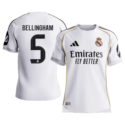 Player Version BELLINGHAM #5 Real Madrid Soccer Home Jersey 2025/26 White - bestfootballkits