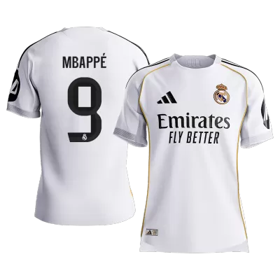 Player Version MBAPPÉ #9 Real Madrid Soccer Home Jersey 2025/26 White - bestfootballkits