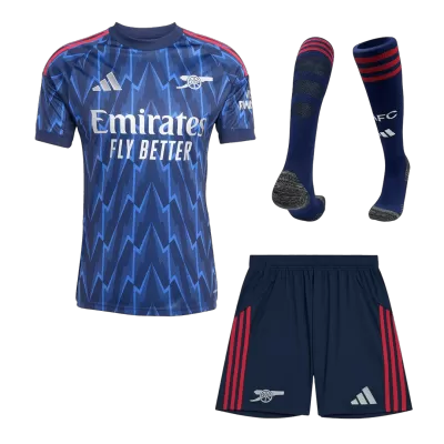Arsenal Away Soccer Jersey Kit(Jersey+Shorts+Socks) 2025/26 Blue - bestfootballkits