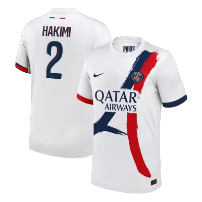 HAKIMI #2 PSG Away Soccer Jersey 25/26 White - bestfootballkits