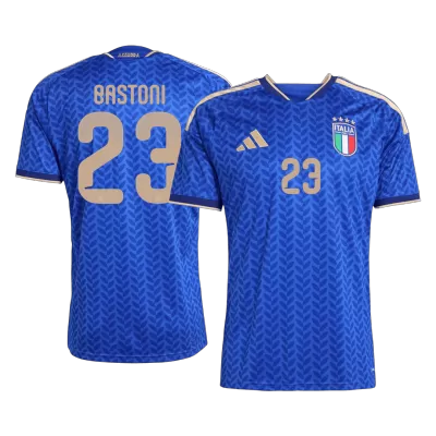 BASTONI #23 Italy Home Soccer Jersey World Cup 2026 Blue - bestfootballkits