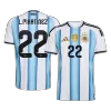 L.MARTÍNEZ #22 Argentina Home Soccer Jersey World Cup 2026 Blue&White - bestfootballkits